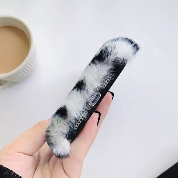 Zebra fur iPhone 11 rhinestone phone case - Picture 3 of 6